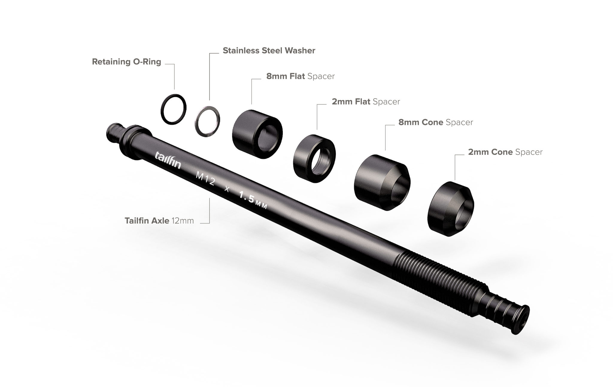 Tailfin Thru Axle - Product Design Notes - Tailfin Cycling