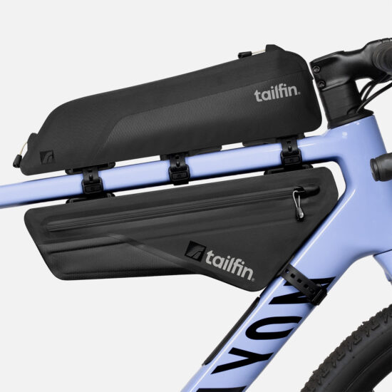Tailfin Long Top Tube Bags Sharing Straps With Frame Bag